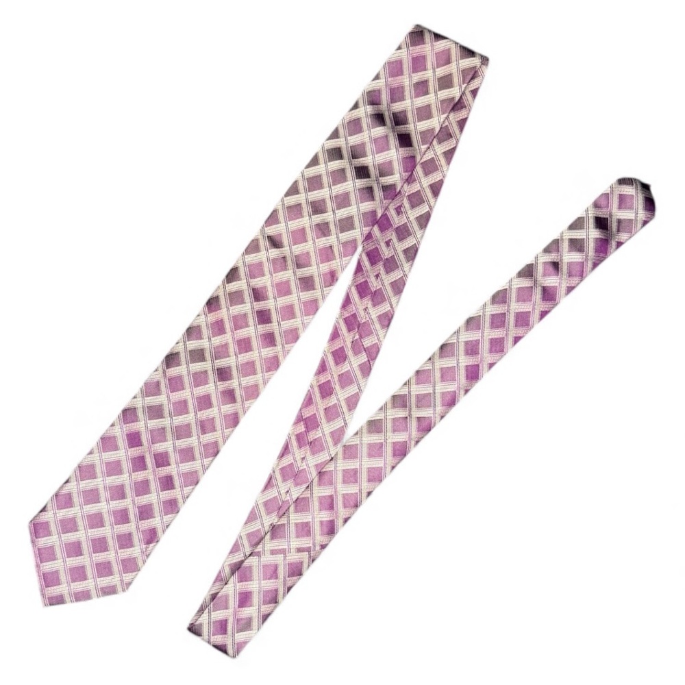 Calvin Klein Purple and Grey Tie